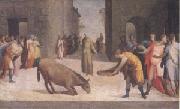 Domenico Beccafumi St Anthony and the Miracle of the Mule (mk05) painting